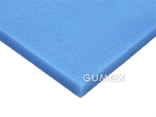 Vodní filtr PPI 45, tloušťka 20mm, 2000x1000mm, hustota 25kg/m3, PU, modrý